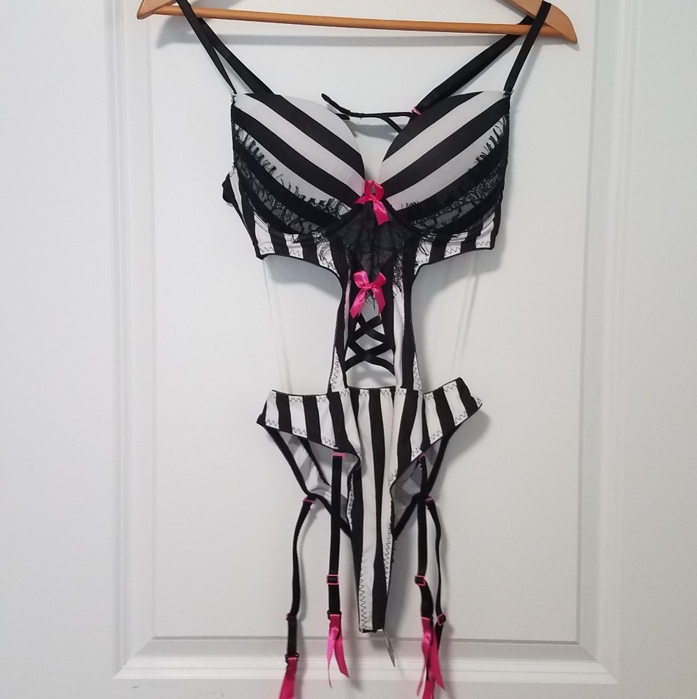 Sexy striped one piece